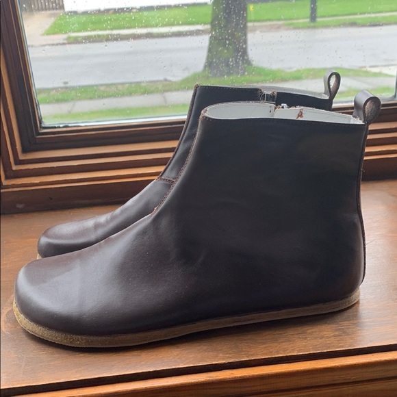 women's Brown Leather barefoot boots/barefoot shoes size 38/7.5-8 - Picture 5 of 8